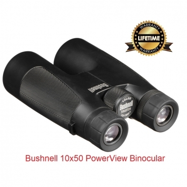 Bushnell 10x50 PowerView Binocular - Black