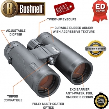 Bushnell 10x50mm Engage Black UWB ED FMC Roof Prism Binocular