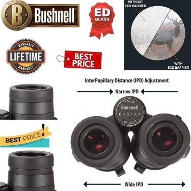 Bushnell 10x50mm Engage Black UWB ED FMC Roof Prism Binocular
