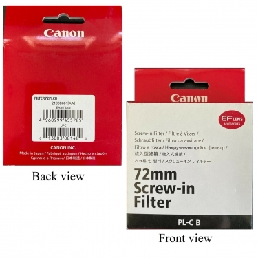 Canon Circular Polarizer 77mm PL-CB With Front thread