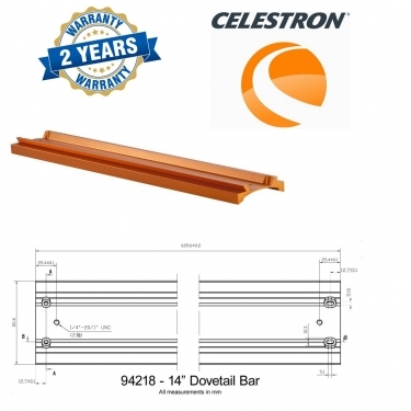 Celestron 14 Inch Dovetail Bar For CGE Mount