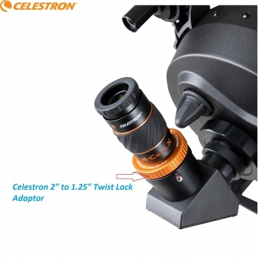 Celestron 2 inch to 1.25 inch Twist Lock Adaptor