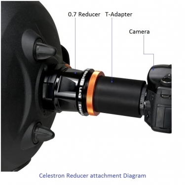 Celestron 0.7x Focal Reducer Lens for EdgeHD 925 OTAs Celestron 0.7x Focal Reducer Lens for EdgeHD 925 OTAs