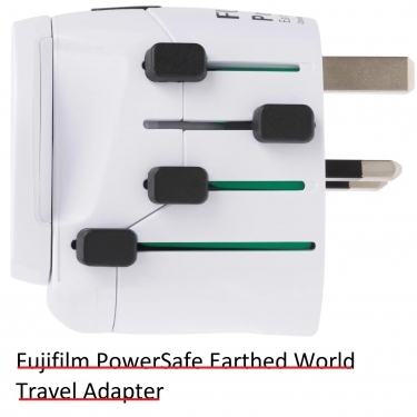 Fujifilm PowerSafe Earthed World Travel Adapter - White Twin Pack