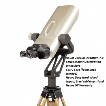 Helios 25x100 Quantum 7.4 Angled, With U Fork Mount Binoculars