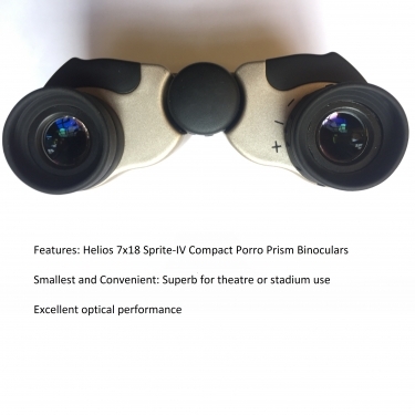 Helios 7x18 Sprite-IV Compact Porro Prism Binoculars