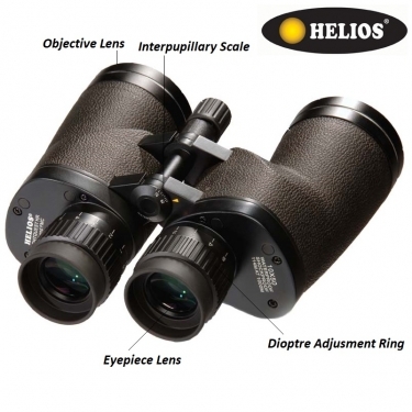 Helios Lightquest-HR 10x50 WP Porro Prism Observation Binoculars Helios Lightquest-HR 10x50 WP Porro Prism Observation Binoculars
