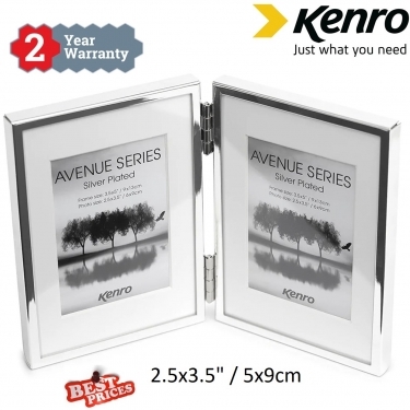 Kenro 2.5x3.5" / 5x9cm Avenue Series Frame (Silver)