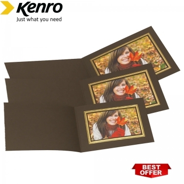 Kenro 7x5 Portrait Slip In Photo Folders Brown - Pack Of 50