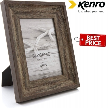 Kenro Bergamo Rustic Brown Frame 8x6 Inches