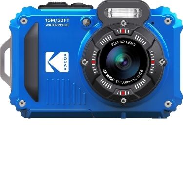 Kodak PIXPRO WPZ2 16MP 4x Zoom Camera Blue + Sandisk 32GB Card