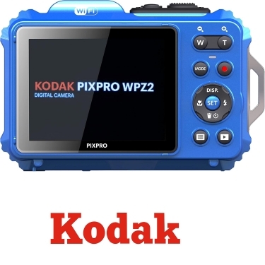 Kodak PIXPRO WPZ2 16MP 4x Zoom Camera Blue + Sandisk 32GB Card