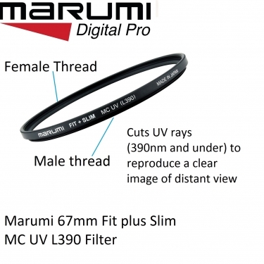 Marumi 67mm Fit plus Slim MC UV L390 Filter