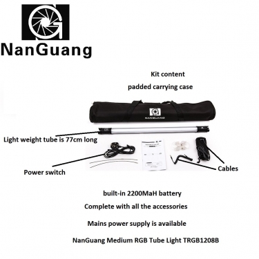 NanGuang Medium RGB Tube Light TRGB1208B