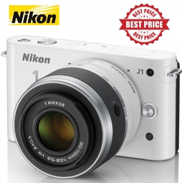 Nikon 1 J1 White Digital Camera With 10-30mm and 30-110mm Lenses