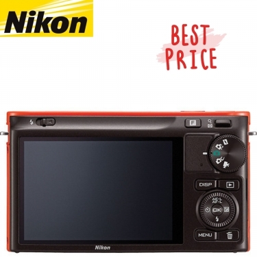 Nikon 1 Mirrorless J2 Digital Camera With 10-30mm VR Zoom Lens Orange