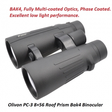 Olivon PC-3 8x56 Roof Prism Bak4 Binocular