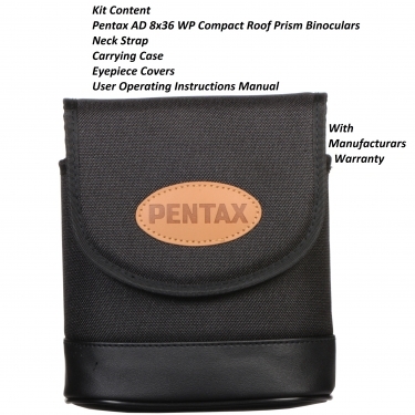 Pentax AD 8x36 WP Compact Roof Prism Binoculars