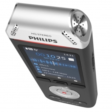 Philips DVT2110 8GB Digital VoiceTracer 2MIC Recorder - Black