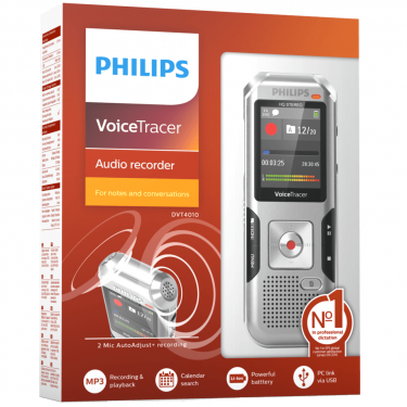 Philips DVT4010 Digital VoiceTracer Audio 8GB Recorder