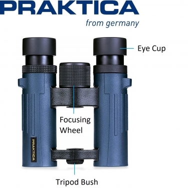 Praktica 10x26mm Pioneer Waterproof Binoculars Blue