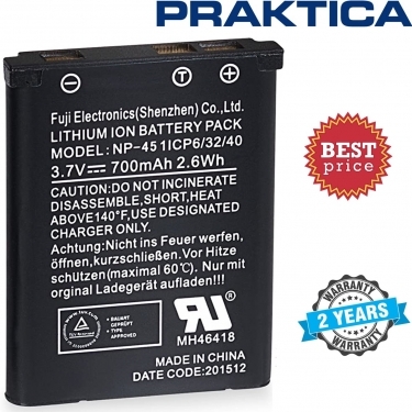 Praktica PRA158 NP-45 Lithium-Ion Battery for WP240, Z250 and Z212