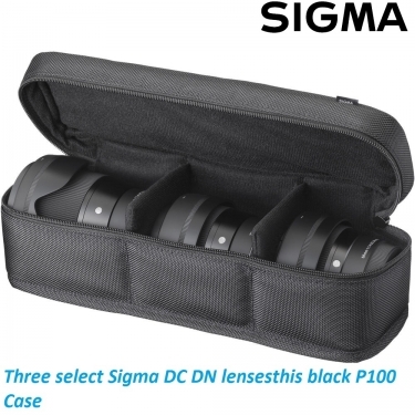 Sigma P100 Case for Three DC DN Lenses Black