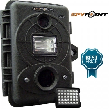 SpyPoint FL-7-B Flash and Infrared 7MP Digital Trial Camera Black