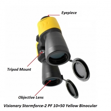 Visionary Stormforce-2 PF 10x50 Yellow Binocular