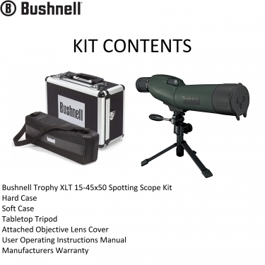 Bushnell Trophy XLT 15-45x50 Spotting Scope Kit