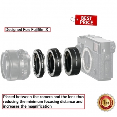 Dorr Extension Tube Kit (10, 16, 21mm) For Fujifilm X