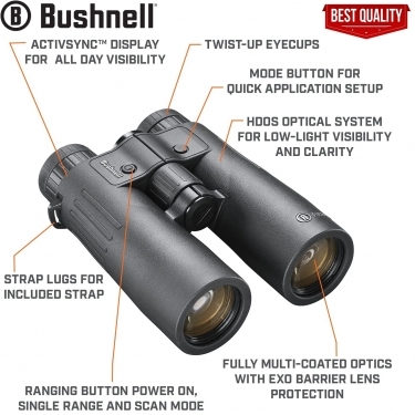 Bushnell Fusion X 10X42 Rangefinding Binoculars