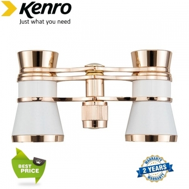 Kenro 3x25 Opera Glasses - White Kenro 3x25 Opera Glasses - White