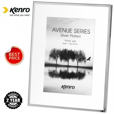 Kenro 6x4 Inch Avenue Series Silver Plated Frame