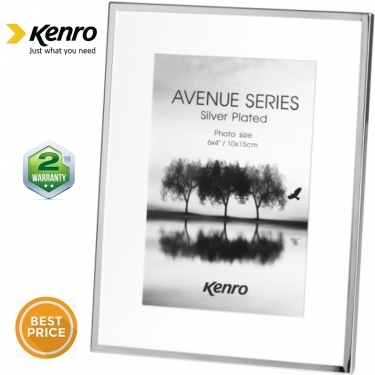 Kenro 7x5 Inch Avenue Series Silver Plated Frame