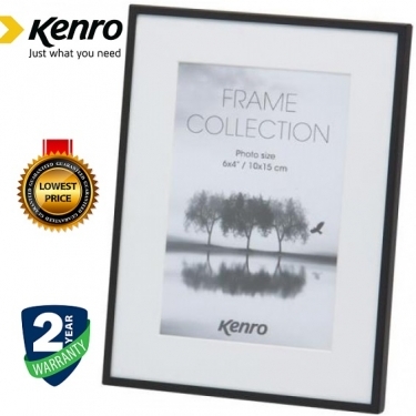 Kenro Avenue Frame 8x6 Inch Mat 6x4 Inch Black