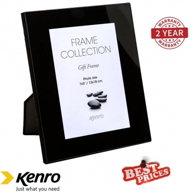 Kenro 10x12-Inch Black Glass Frame