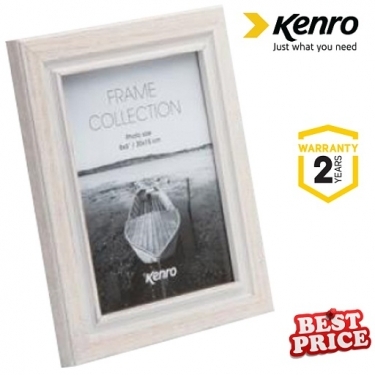 Kenro Emilia Distressed 8x10-Inch White Frame