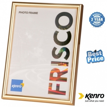 Kenro Frisco 5x5-Inch Square Photo Frame - Gold