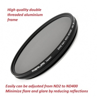 Marumi 58mm DHG Variable ND2-ND400 Neutral Density Filter