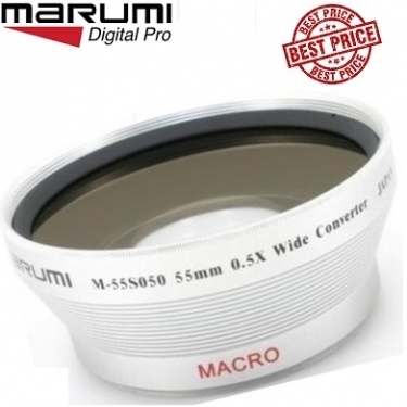 Marumi 55mm Wide Angle Converter Lens 0.5x (55mm Mount Thread)
