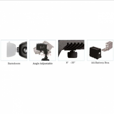 NanGuang LED On-Camera Fresnel Head CN8F