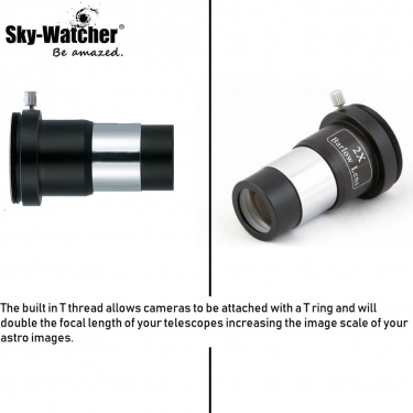 SkyWatcher 1.25 Inch 2x Deluxe Barlow Double Lens
