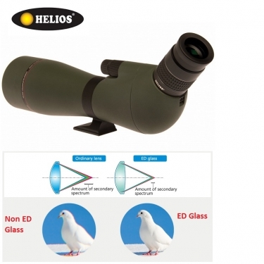 Helios Fieldmaster ED85DS 20-60x85 ED Dual-Speed WP Spotting Scope