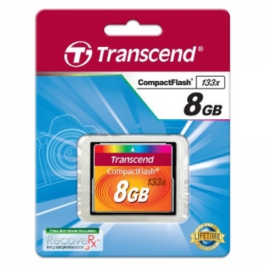 Transcend 133X 8GB CF Compact Flash Memory Card