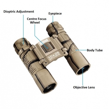 Bushnell Camo Powerview 10x25 Binoculars