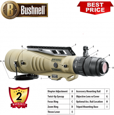 Bushnell Elite Tactical 8-40x60 Spotting Scope