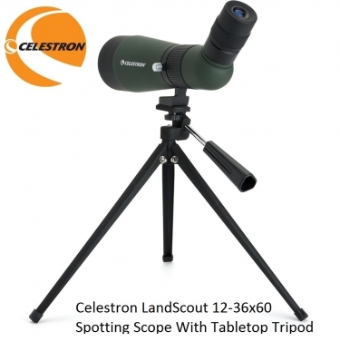 Celestron LandScout 12-36x60 Spotting Scope With Tabletop Tripod