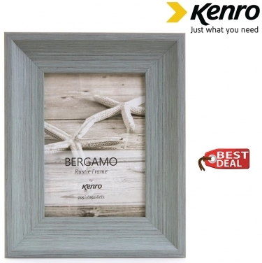 Kenro Bergamo Rustic 7x5 Inch Grey Frame