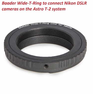 Baader Wide T-Ring Nikon with D52i to T-2 and S52